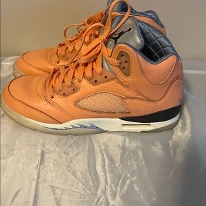 Jordan Women's Sneakers in Orange and Gray
